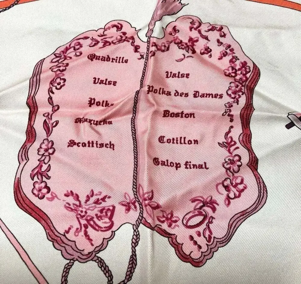 Hermès Carnets de Bal 90cm 100% Silk Scarf